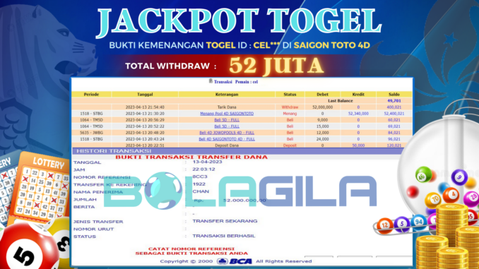 bukti jp bolagila #87