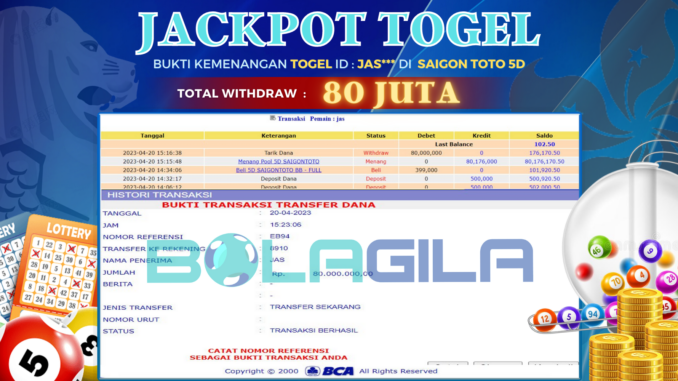 bukti jp bolagila #109