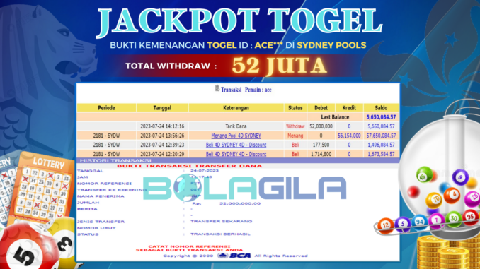 bukti jp bolagila #306